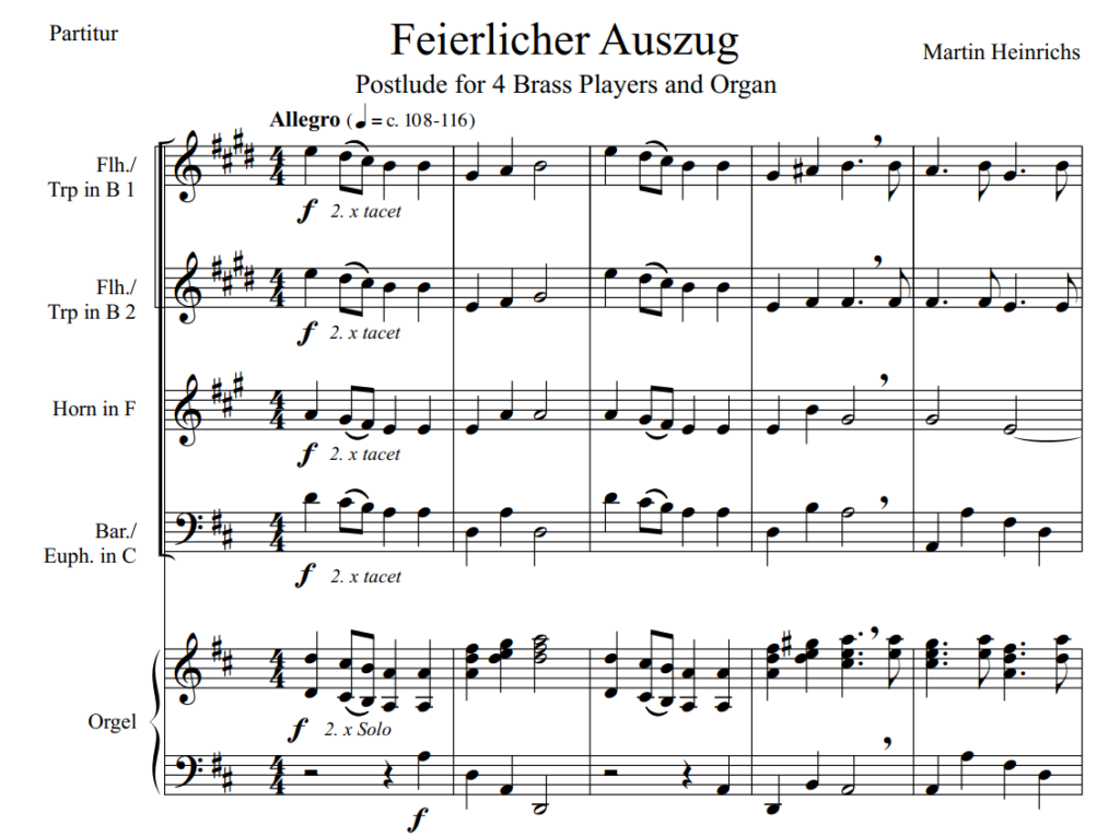 Feierlicher Auszug Preview